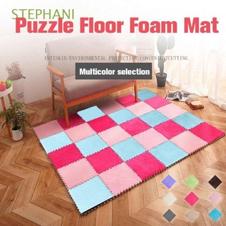 stephani 30*30 cm alfombra de espuma rompecabezas alfombra eva felpa shaggy magia habitación puerta piso alfombrillas/multicolor