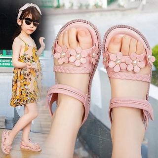 Sandalias de verano para niñas niños-Size22-35**verano niños niñas princesa sandalias bebé moda sandalias Casual zapatos de playa Kasut budak (goma suave) (3)