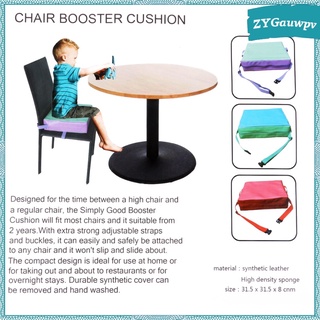 cojín de piel sintética portátil para niños, silla de comedor, cojín de asiento, 3" 1 (5)