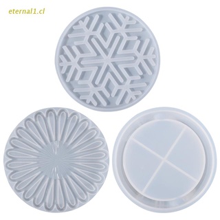 ETE Coaster Epoxy Resin Mold Round Cup Mat Storage Box Silicone Mould DIY Craft Mold