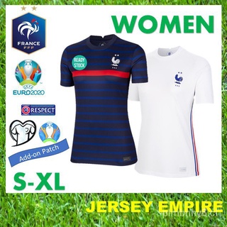Ready Stock Mujer Francia Home Away 2020/2021 Jersey Para Señoras (S-XL)