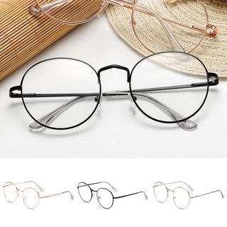 lentes retro redondos con marco de metal transparente para mujeres/hombres/lentes ligeros