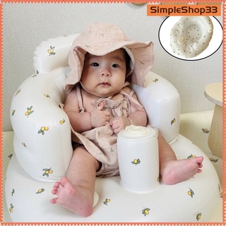 [SimpleShop33] Bañera inflable para bebé y niño pequeño, asiento niño niño tiempo de baño diversión bebé flotante aprender a sentarse edad recomendada 6 a 1