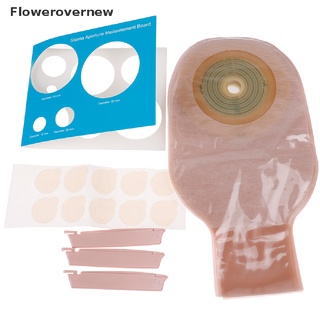 (Fon) 10x Bolsas desechables De colostomía Sistema De una pieza/Kit desechable De Bolsa De drenaje (Flowerovernew)