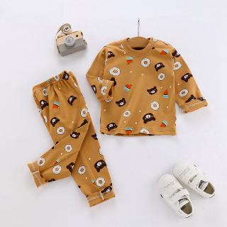 80-170Cm 2 unids/Set niños pijama traje de bebé niños 100% algodón ropa de dormir Top+pantalones/Set (5)