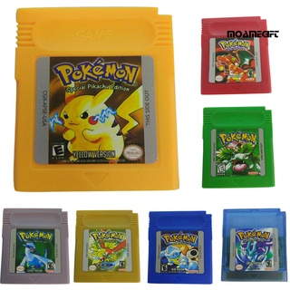 Moamegift Cartucho tarjetas De juego Para Nintendo Pokemon Gbc Game Boy versión De consola Color