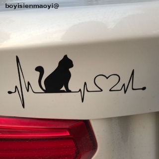 boyisienmaoyi @ Pet Cat Heartbeat Lifeline Vinilo Pegatinas Creativas Coche Pared Estilo * Nuevo