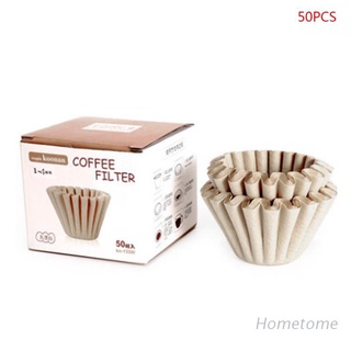inicio 50 filtros de repuesto de papel desechables con forma de pastel para cafeteras de 1-4 tazas, oficina, hogar