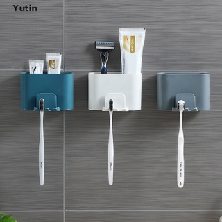 yutin - soporte para cepillo de dientes, pared para baño, cepillo de dientes, pasta de dientes