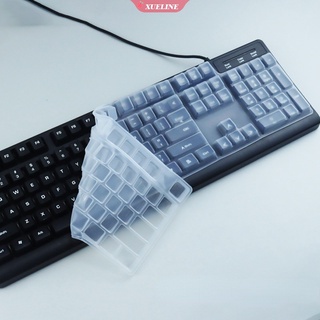 xueline - funda de silicona suave a prueba de polvo para teclado logitech k845, protector impermeable transparente (4)