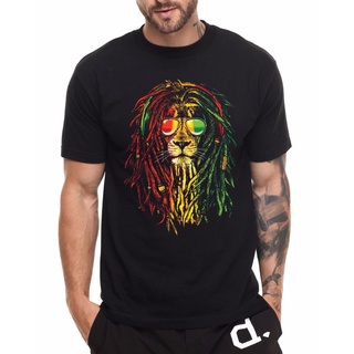 Múltiples Colores Rasta Lion Reggae Camiseta Raíces Música Bob Marley Dennis Marrón Desmond Dekker Regalo De Cumpleaños Negro