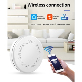Tuya Smart WiFi detector de humo hogar fuego humo sonido y luz Sensor de alarma cualquier (1)