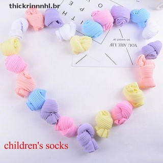 (thhlhot) 10 pares de calcetines coloridos para niños de verano calcetines de caramelo para niños [thhlrinnhl]