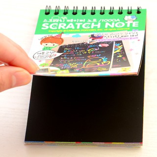 Libro De notas diy Zero con lápiz De madera novedoso dibujo De tarjeta De cartón Para niños juguete Notebook fiesta negra escuela B6626 (4)