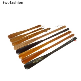 [twofashion] 9 estilos delicados de madera natural zapato cuerno de mango largo levantador de zapatos [twofashion]