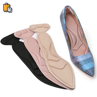 Women's Thickening Massage Soft Sponge Insoles For Shoe High Heels Self-adhesive Insert Pad Foot Heel Protector Feet Care Pads SWXSWX (1)
