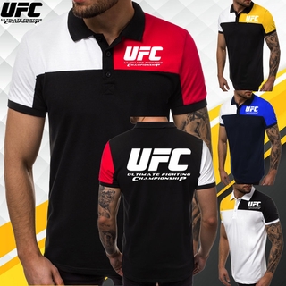 Verano nueva moda hombres Polo camisetas UFC Ultimate Fighting Championship MMA camisetas cuello de solapa Slim Fit