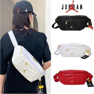 NIKE Jordan Sling Crossbody Bag deporte cintura bolsa de pecho bolsa de Metal Logo moda bolso de hombro