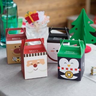 Santa Claus Elk Candy Gift Paper Box Christmas Food Cake Packing Case Boxes [Aurora]