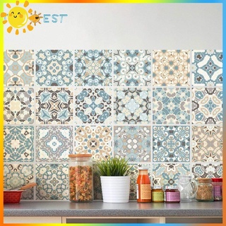 THEBEST - adhesivo para pared (24 unidades, impermeable, mosaico, cocina, baño)