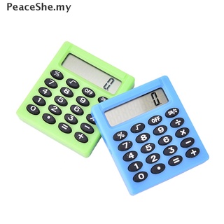 [Peaceshe] Mini calculadora electrónica para estudiantes/Mini calculadora electrónica de Color caramelo/suministros de oficina/suministros de oficina (8)