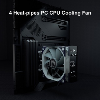ele_4 kit de ventiladores de enfriamiento de cpu de computadora pc fdb rodamiento dc 12v radiador