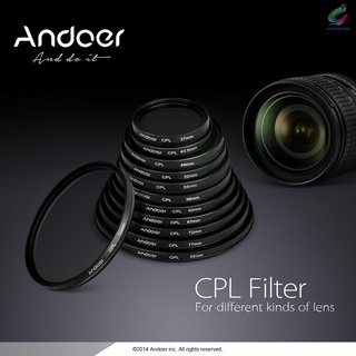 Nuevo Andoer 52 mm Digital Slim CPL polarizador Circular filtro de vidrio polarizador para lente de cámara DSLR (9)