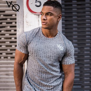 camiseta deportiva de secado rápido respirable para hombre con mangas cortas para correr fitness