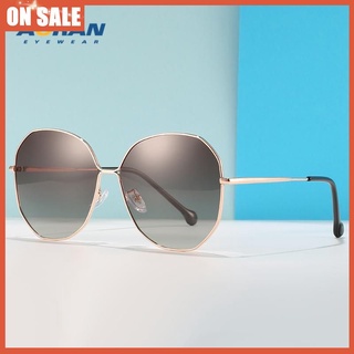 ﹍2021 New Frame Polarized Sunglasses Ladies Fashion Trend Irregular Progressive Sunglasses Metal Retro Sunglasses (1)
