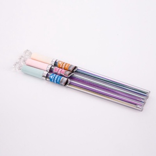 apillowlips 0.5mm/0.7mm colorido lápiz mecánico plomo arte boceto dibujo color automático lápiz recambios 2b (3)