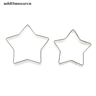 [aohr] 5 piezas de cinco puntas en forma de estrella de acero inoxidable cortador de galletas molde para hornear galletas molde de bricolaje cvb (4)