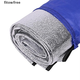 fitow plegable impermeable papel de aluminio eva camping mat dormir picnic colchón