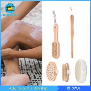 [ALM1-8] Cepillo exfoliante de cuerpo de baño cerdas de madera exfoliante cepillo masaje nuevo