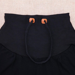 ifashion1 otoño pantalones de maternidad con cordón de cintura alta vientre pantalones para mujeres embarazadas (4)