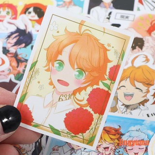 【jingy】100pcs Anime The Promised Neverland Stickers Decals Motor Skateboard Lapto (3)