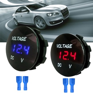 {FCC} voltímetro de voltaje Digital para coche, barco, motocicleta, Panel LED, voltímetro de pantalla {newwavebar.cl} (1)