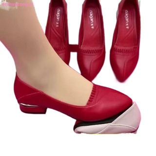 la primera capa de cuero suave real de gran tamaño de las mujeres s zapatos 2021 primavera y verano nueva moda solo zapatos de las mujeres tacón grueso medio tacón de moda madre zapatos