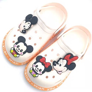 CHARMS Mickey Minnie Croc zapato encantos Pins Jibbitz para los niños de moda Crocs zapatillas accesorios