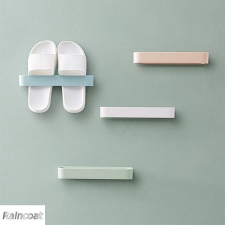 Wall seamless stickers shoes storage rack bathroom wall-mounted slippers shelf RAINCOAT