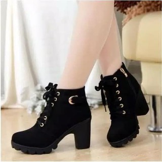 Zapatos de arranque tacones mujeres BT02 negro botas de Color negro niñas