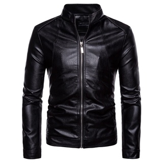 Men Leather Jacket Autumn Winter Fashion Motorcycle Style Male Business Casual Coat Western Mens Cowboy Jackets