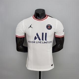 21/22 PSG Paris Player Versión Cuarta Camiseta Blanca De Fútbol