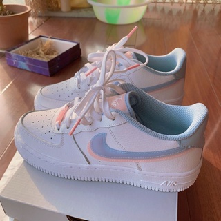 Las mujeres de la moda Nike Air Force 1 sombra AF1 Macaron zapatos bajos pequeña margarita zapatillas plana Kasut (7)