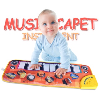 tr teclado musical alfombra de juego bebé niños tocar tocar piano música alfombra alfombra de aprendizaje temprano juguetes educativos para niños