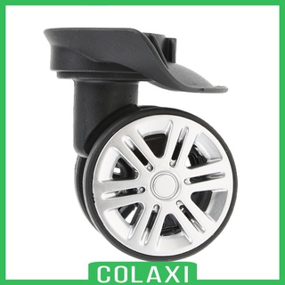 [COLAXI] 2 piezas/juego de ruedas de doble rodillo silencio para equipaje ruedas de repuesto DIY-A19