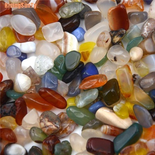 Risingsunty* piedra de ágata Natural de 50 g colores mezclados roca de piedra de ágata de aproximadamente 10 mm Irregular