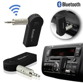 Receptor Universal De Coche Bluetooth 3.5mm AUX Audio Soporte Estéreo Música Hogar Micrófono Adaptador Inalámbrico (1)