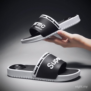 2020 Selipar: sandalias de los hombres de verano Supreme zapatillas al aire libre zapatos de casa zapatillas antideslizantes zapatos T4v4