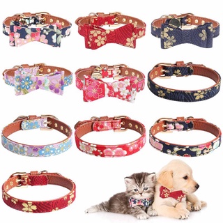 Collar ajustable con estampado De Flores Para mascotas/perros/Gatos (1)