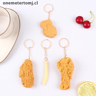 【onemetertomj】 Imitation Food Keychain French Fries Chicken Nuggets Fried Chicken Food Pendant CL